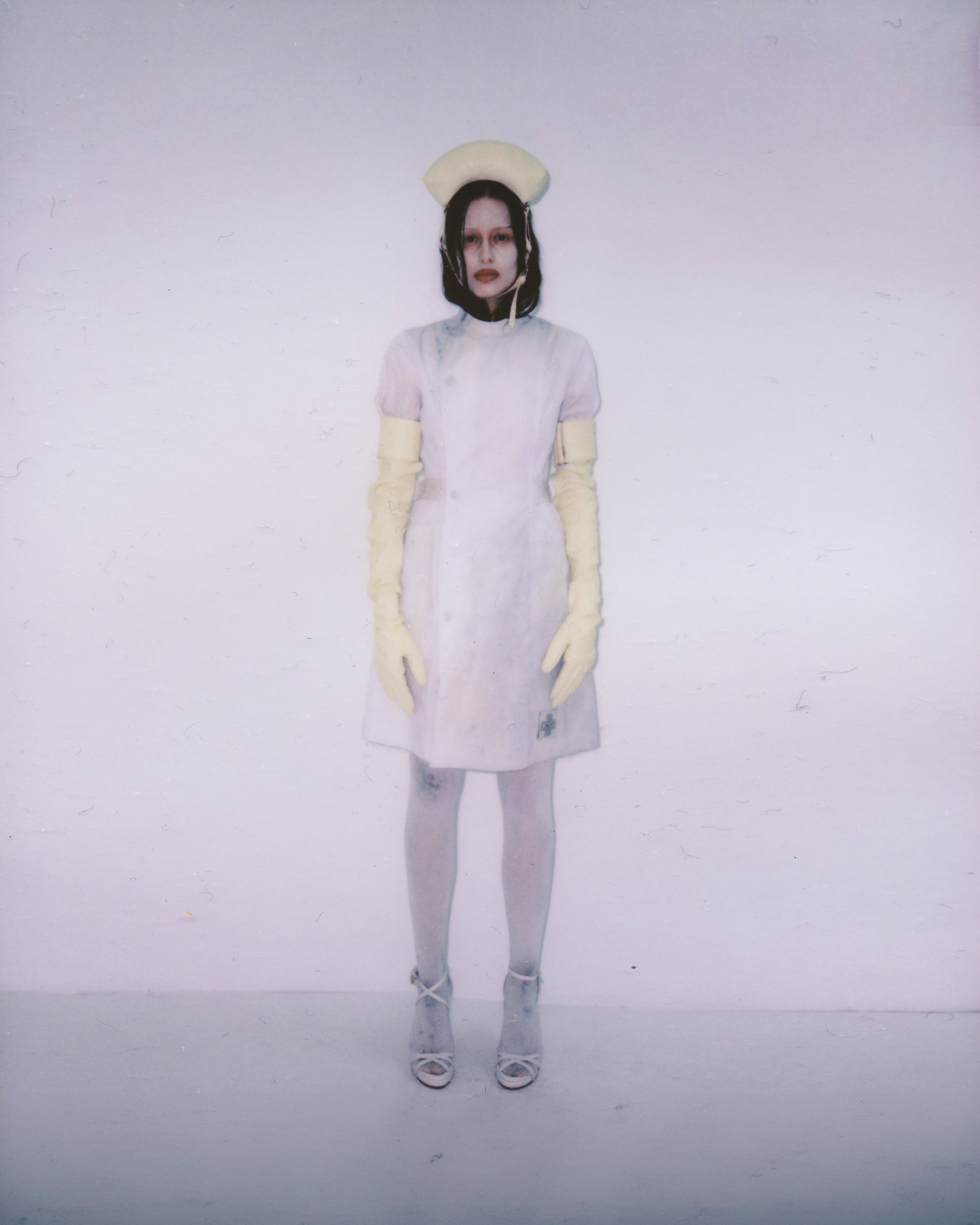NURSE DRESS IN BONE