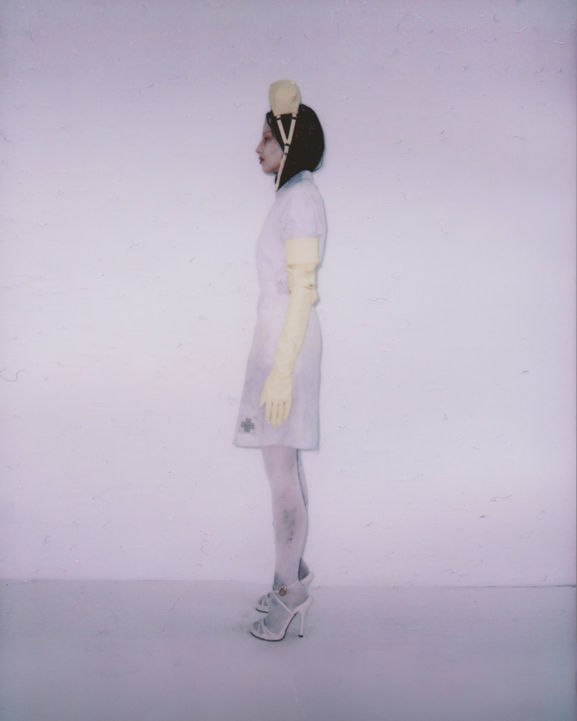 NURSE DRESS IN BONE