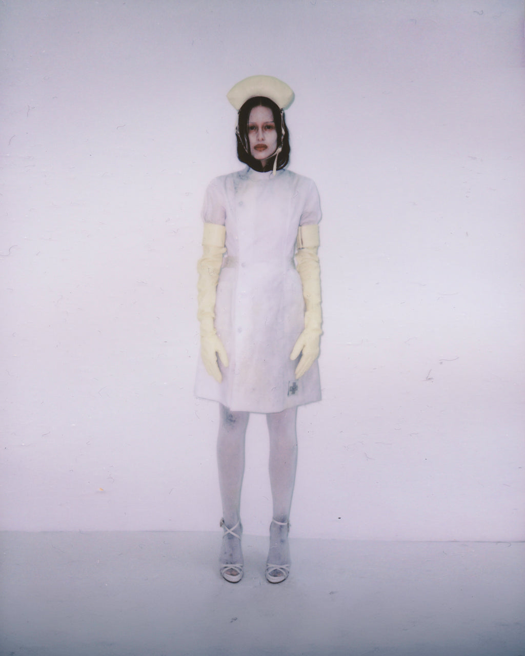 NURSE DRESS IN BONE