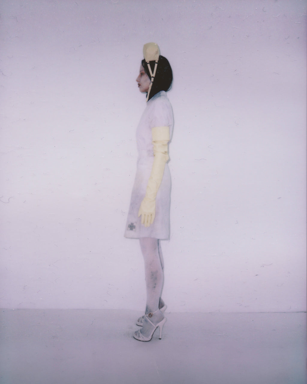 NURSE DRESS IN BONE