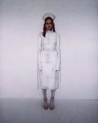 STRAIGHT DRESS IN BONE