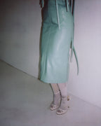 STRAIGHT DRESS IN GRAYED JADE
